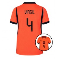 Stroje piłkarskie Holandia Virgil van Dijk #4 Koszulka Podstawowej dla damskie MŚ 2026 Krótki Rękaw
